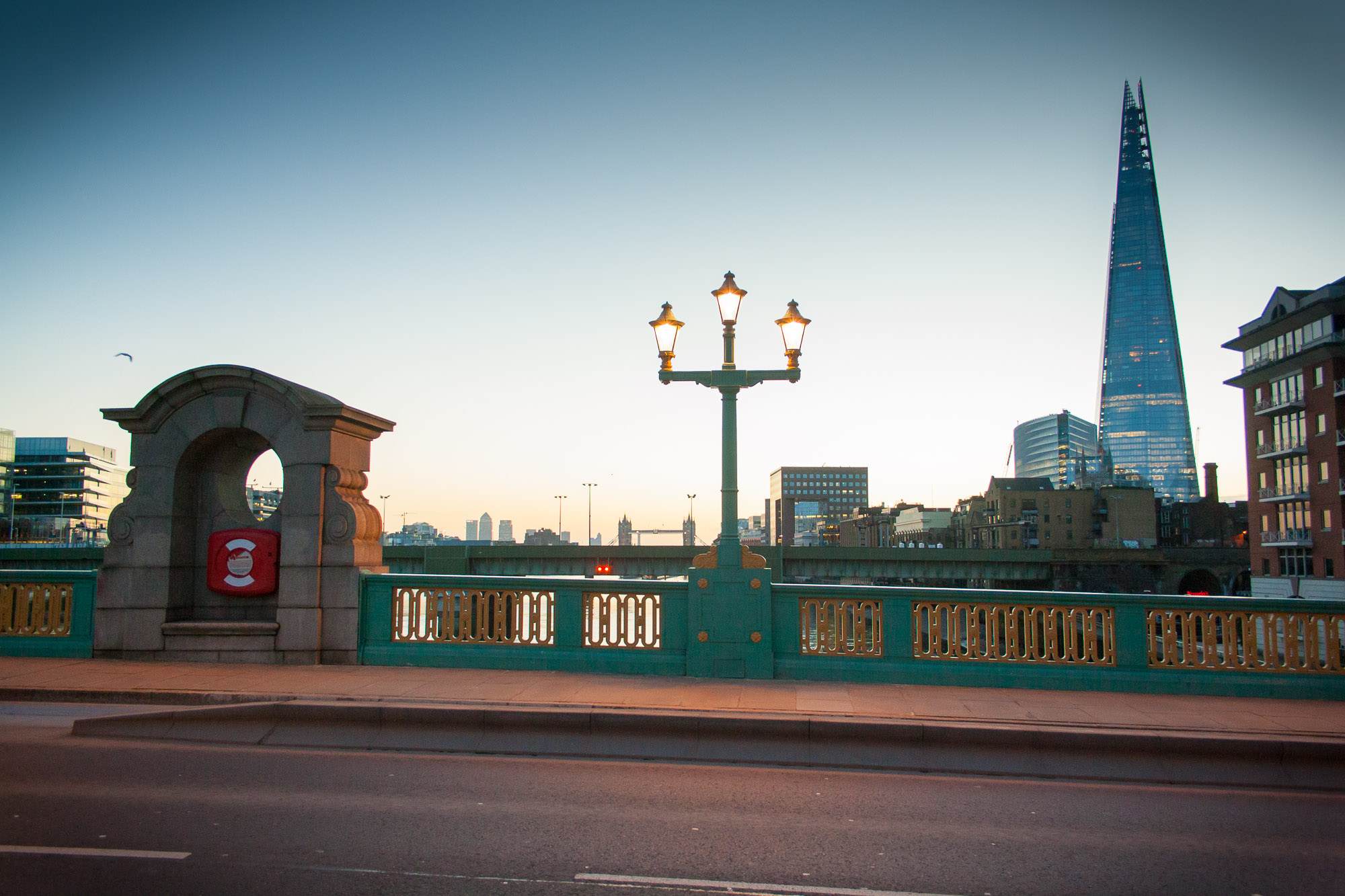 Empty streets of London