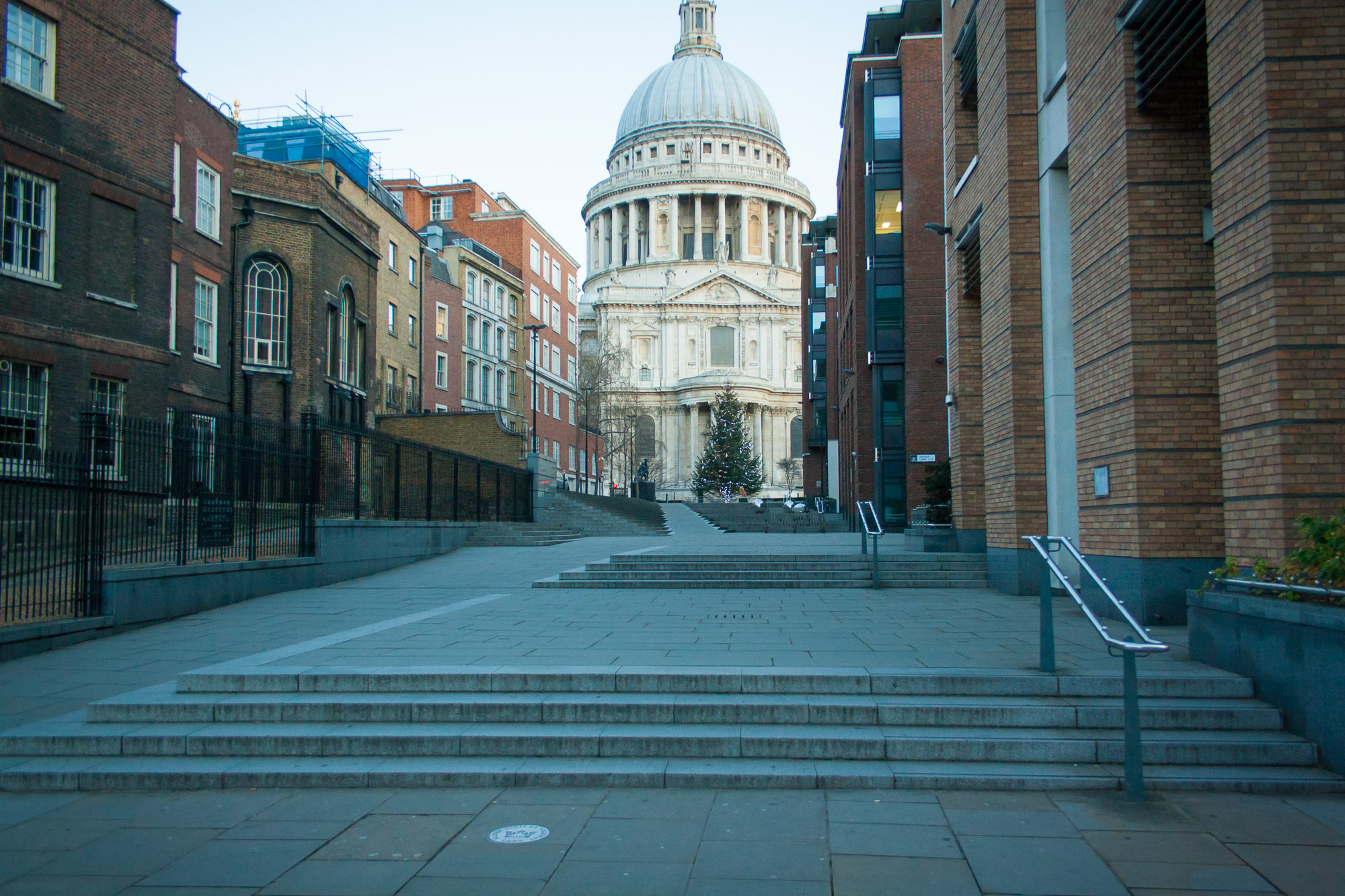 Empty streets of London