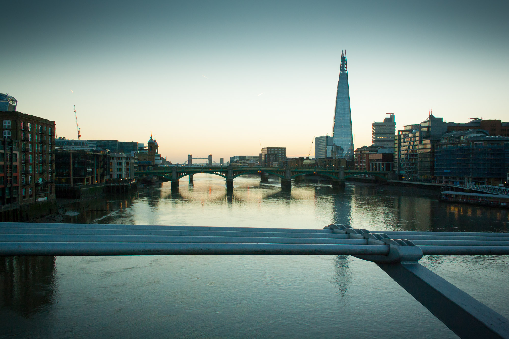 Empty streets of London