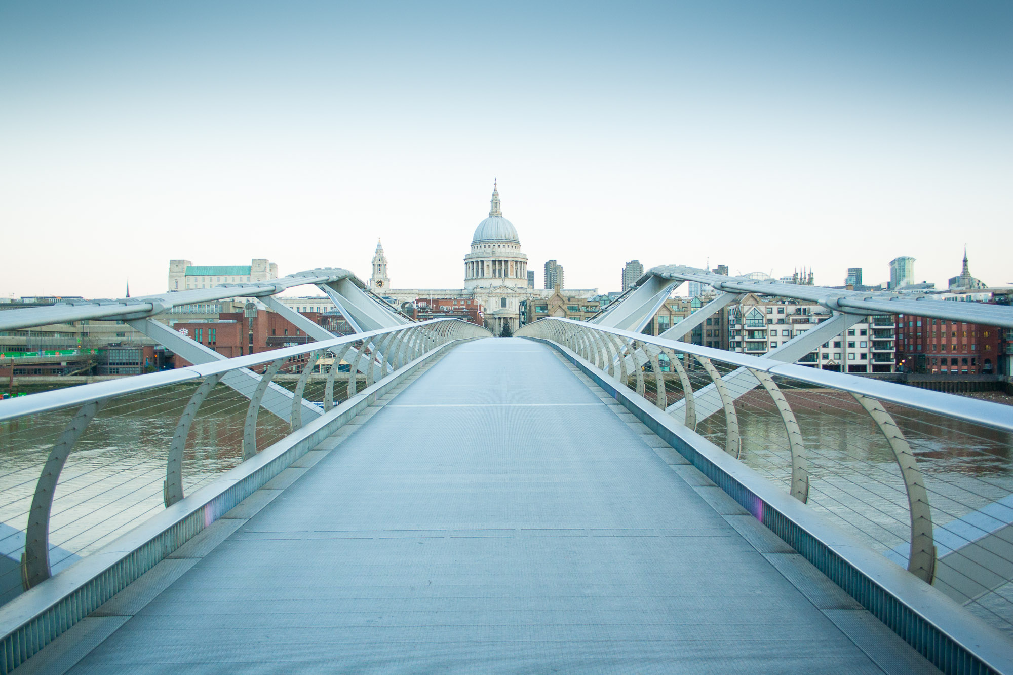 Empty streets of London