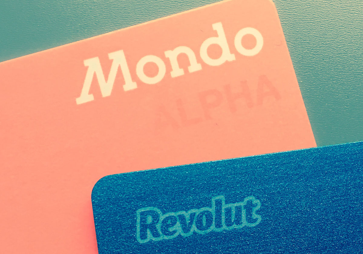 Revolut and Mondo cards