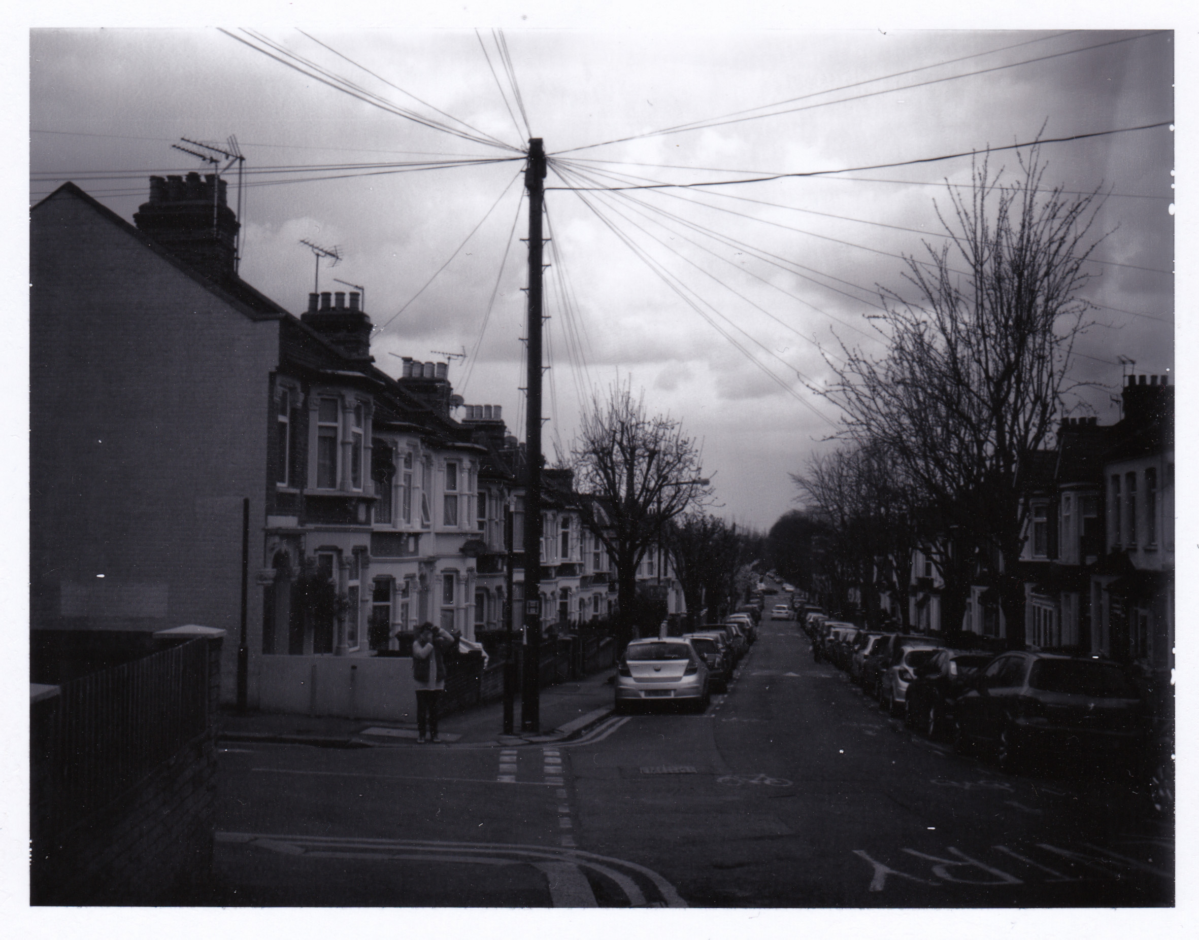 Walthamstow on Polaroid black and white film