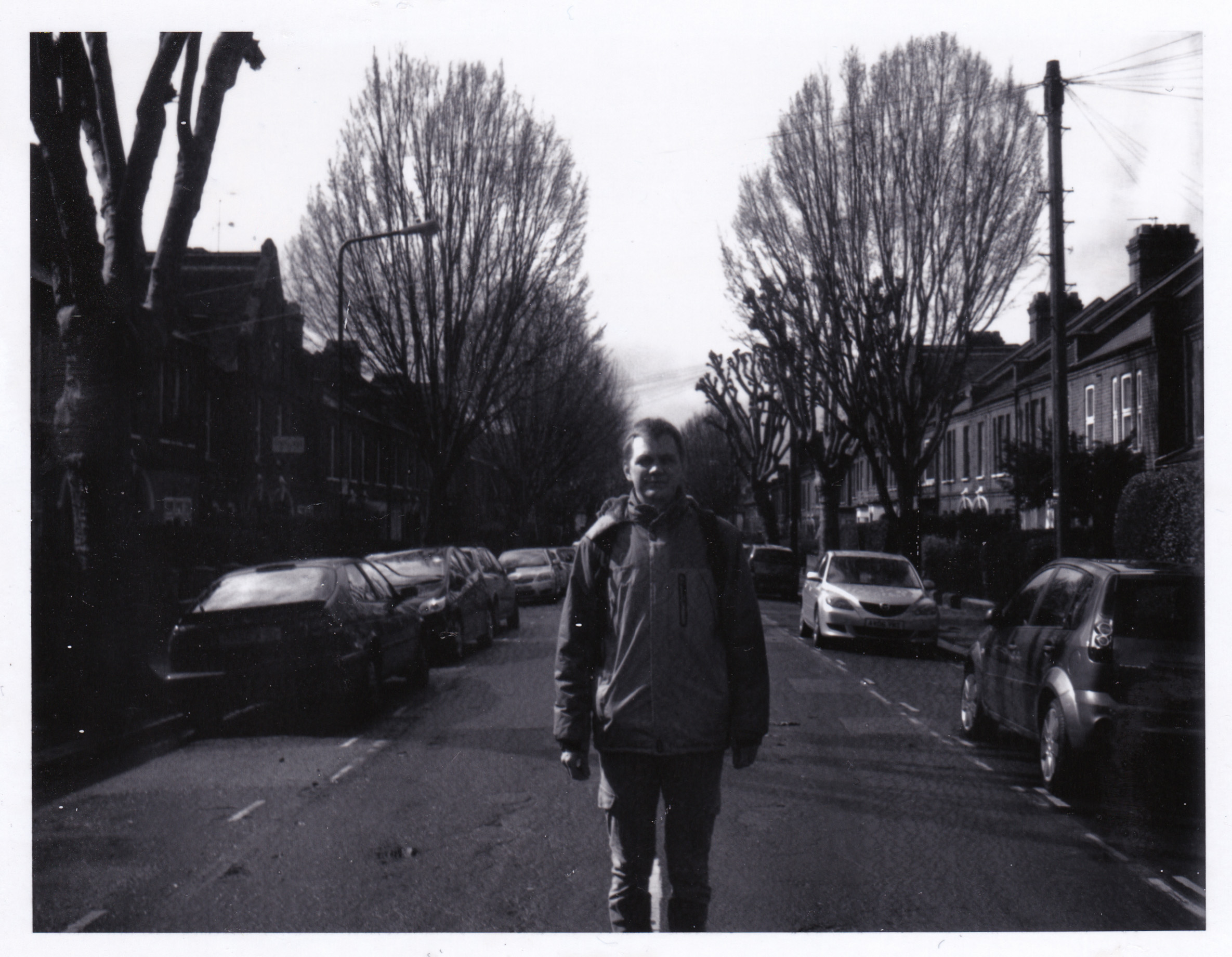 Walthamstow on Polaroid black and white film