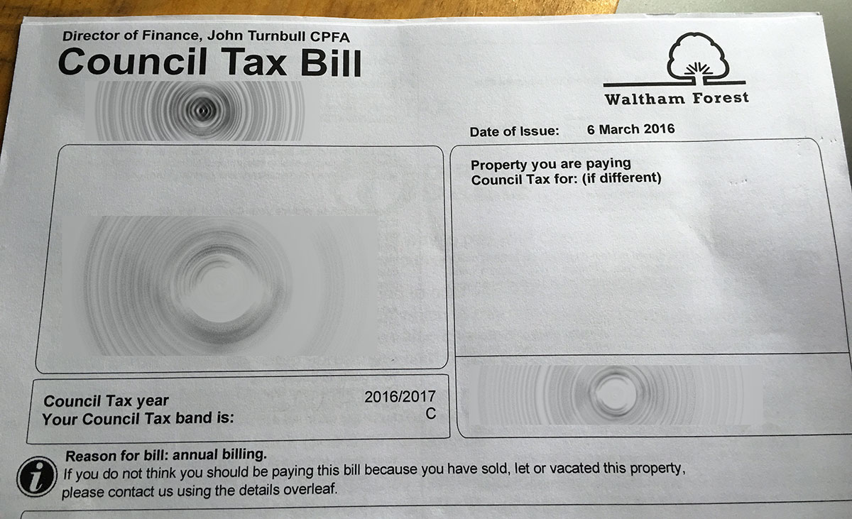 Council tax bill